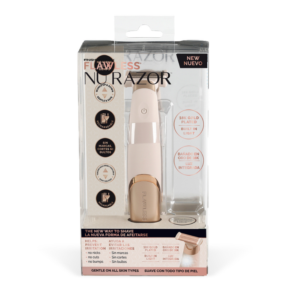 Flawless Nu Razor – Depilação suave e segura para todo o corpo