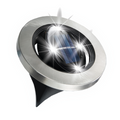 Swivel Disk Lights – Set de 4 luzes solares LED orientáveis