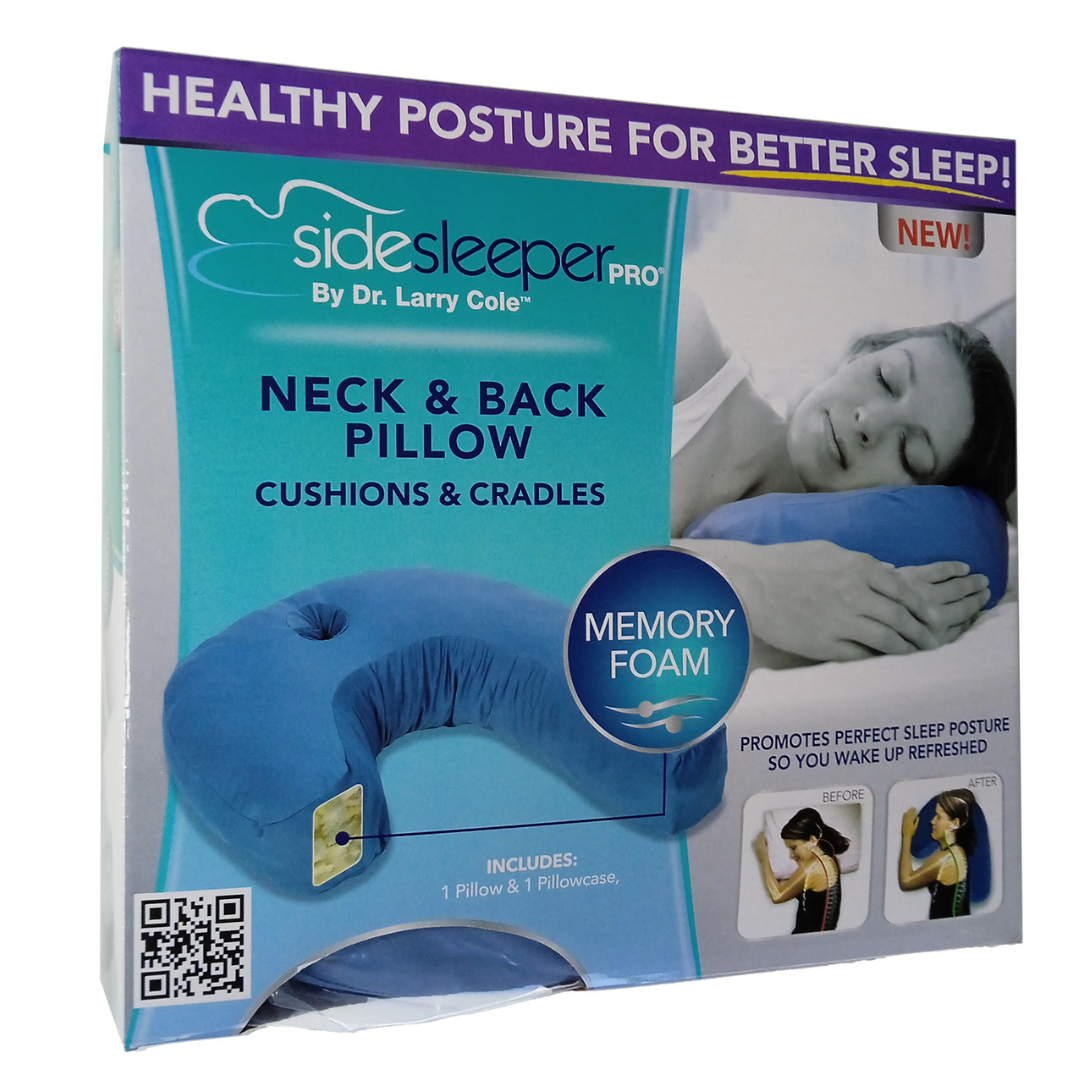 Side Sleeper Pro – Almofada Ergonómica de Espuma Memory Foam
