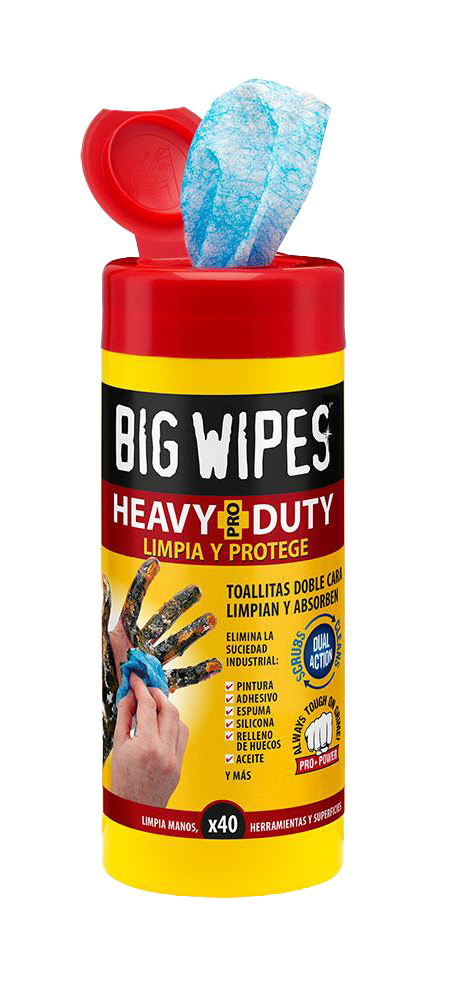 Big Wipes - toallitas que desincrustan y limpian las manos