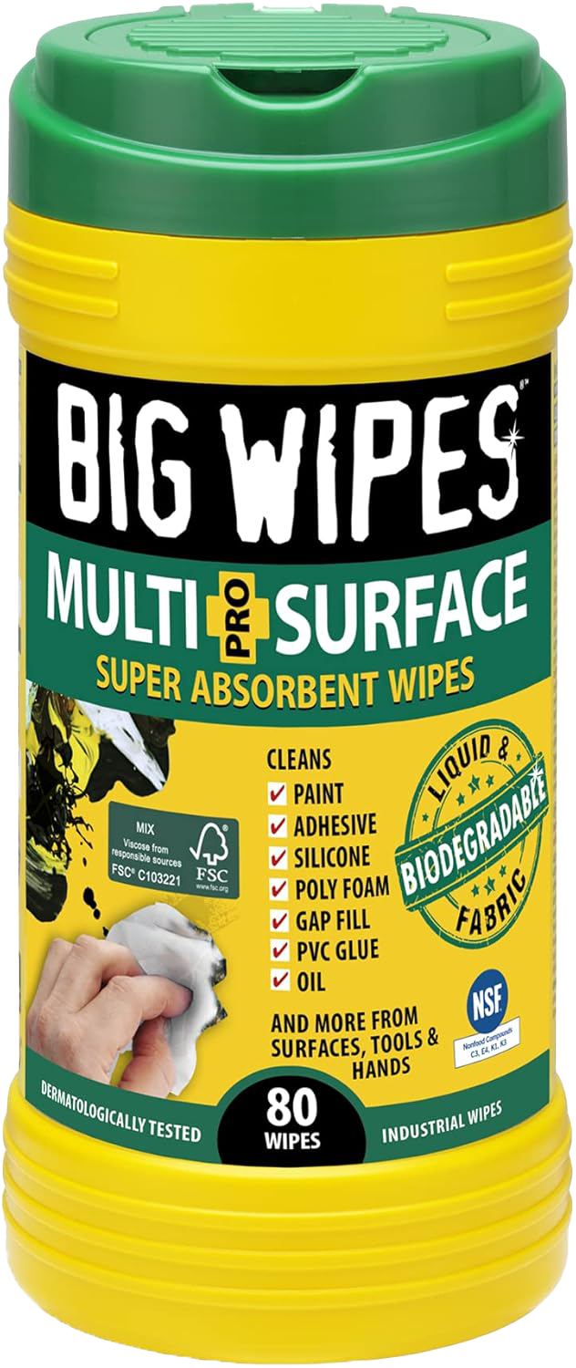 Big Wipes - toallitas que desincrustan y limpian las manos