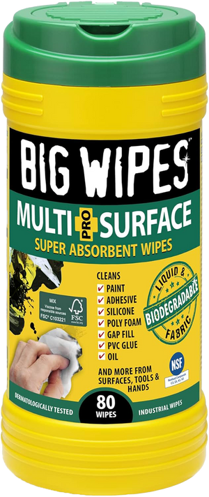 Big Wipes - toallitas que desincrustan y limpian las manos