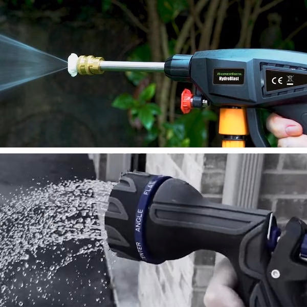 HydroBlast Pistola de Água a Pressão Sem Fios 21V – Limpeza sem Limites