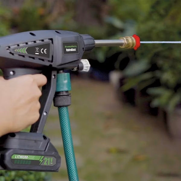 HydroBlast Pistola de Água a Pressão Sem Fios 21V – Limpeza sem Limites