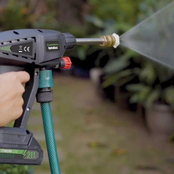 HydroBlast Pistola de Água a Pressão Sem Fios 21V – Limpeza sem Limites